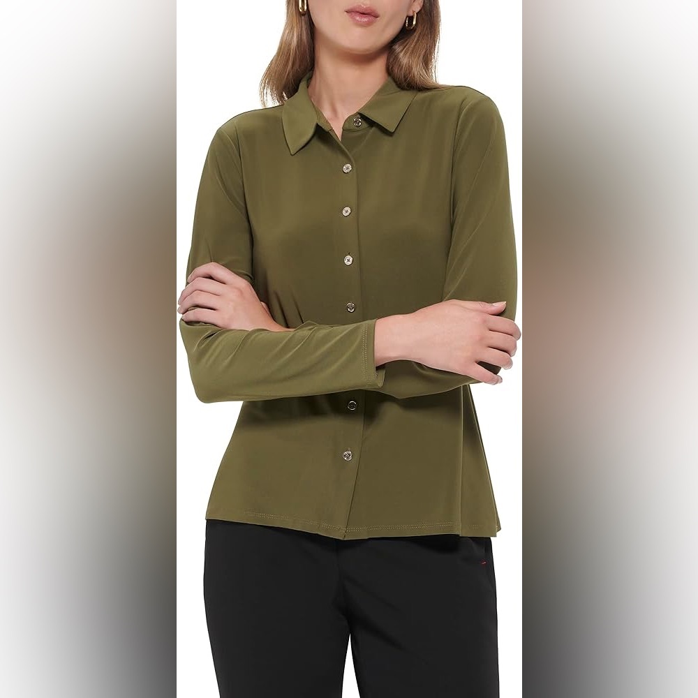 Tommy Hilfiger Button-Up Blouse Long Sleeve Top